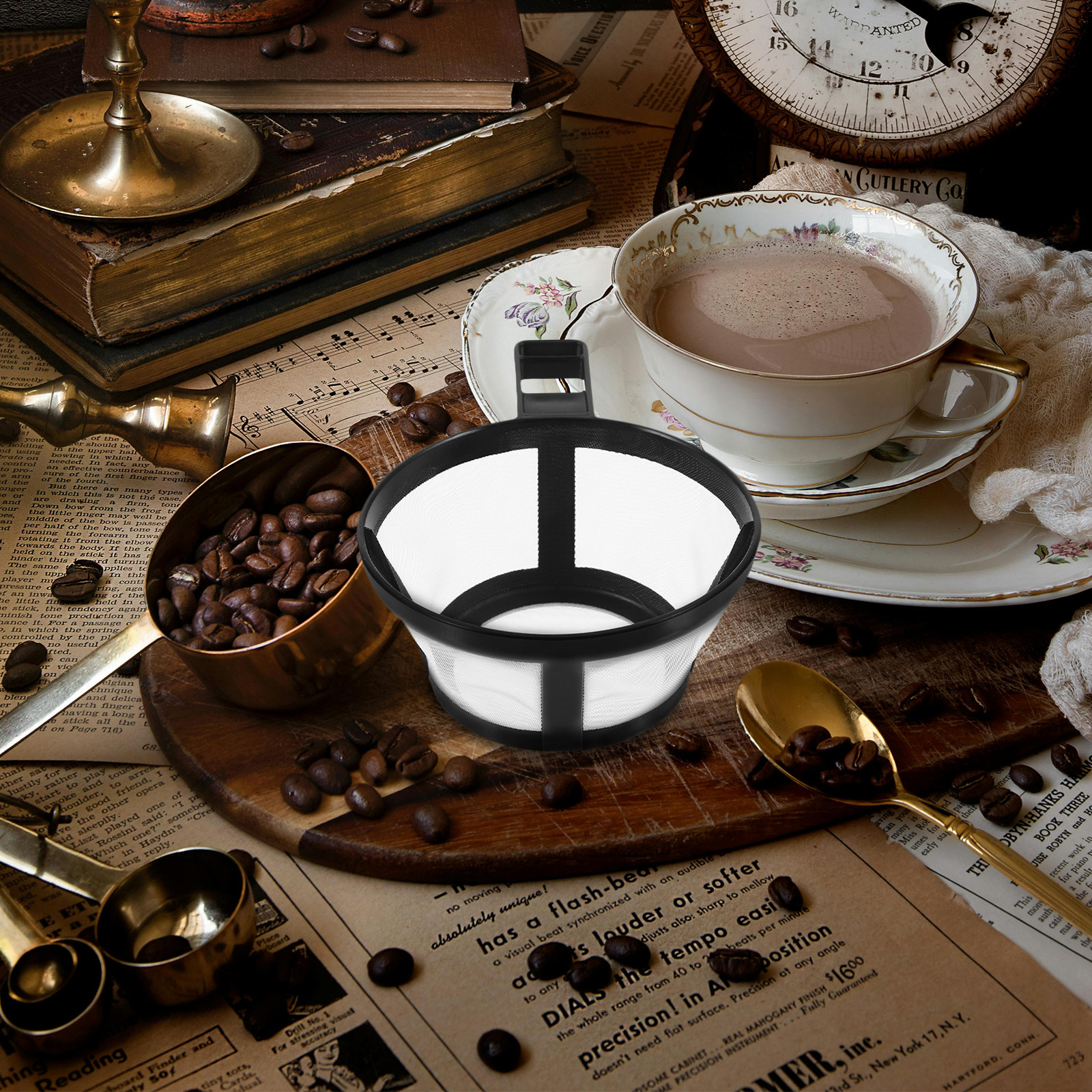 Coffee Tea Espresso Machines - Premium Fine Mesh Coffee Filter for