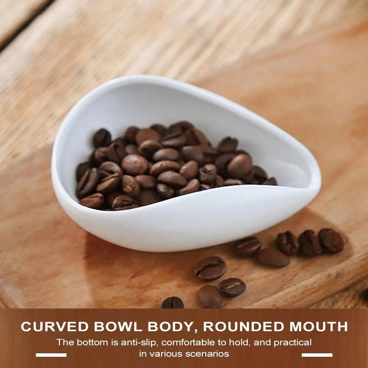 Coffee Tea And Bean - Coffee Beans Dosing Cup, Pure White