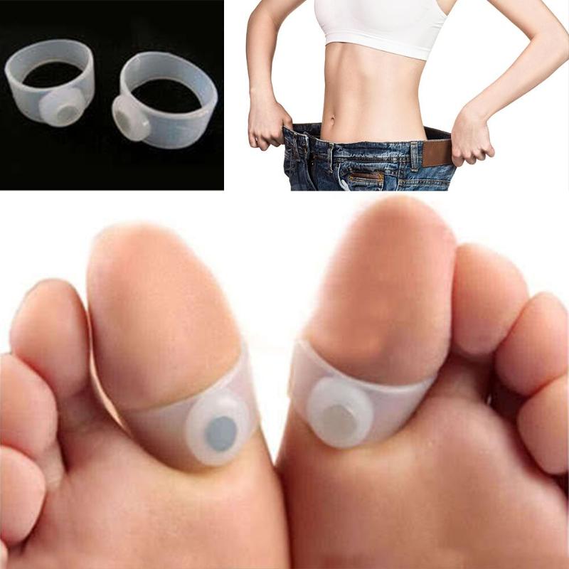 Coffee Tea For Weight Loss - 2Pcs/Pair Magnetic Therapy Slimming Toe Rings