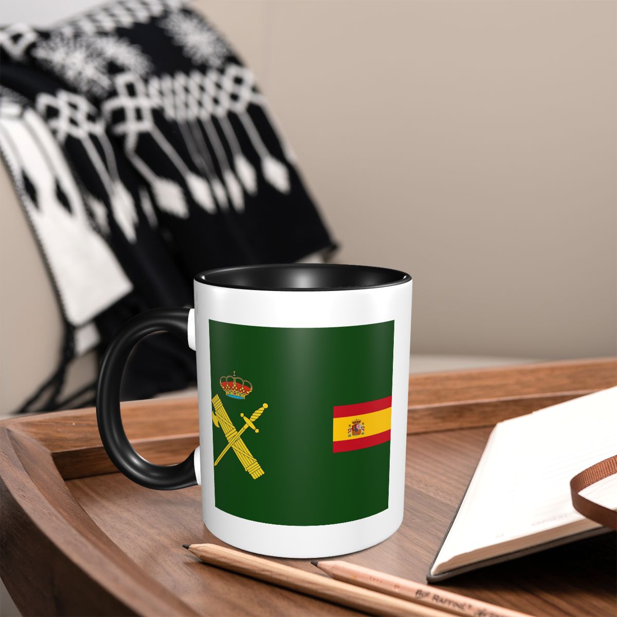 Coffee Plus Tea - Spain Flag Plus Emblem Civil Guard
