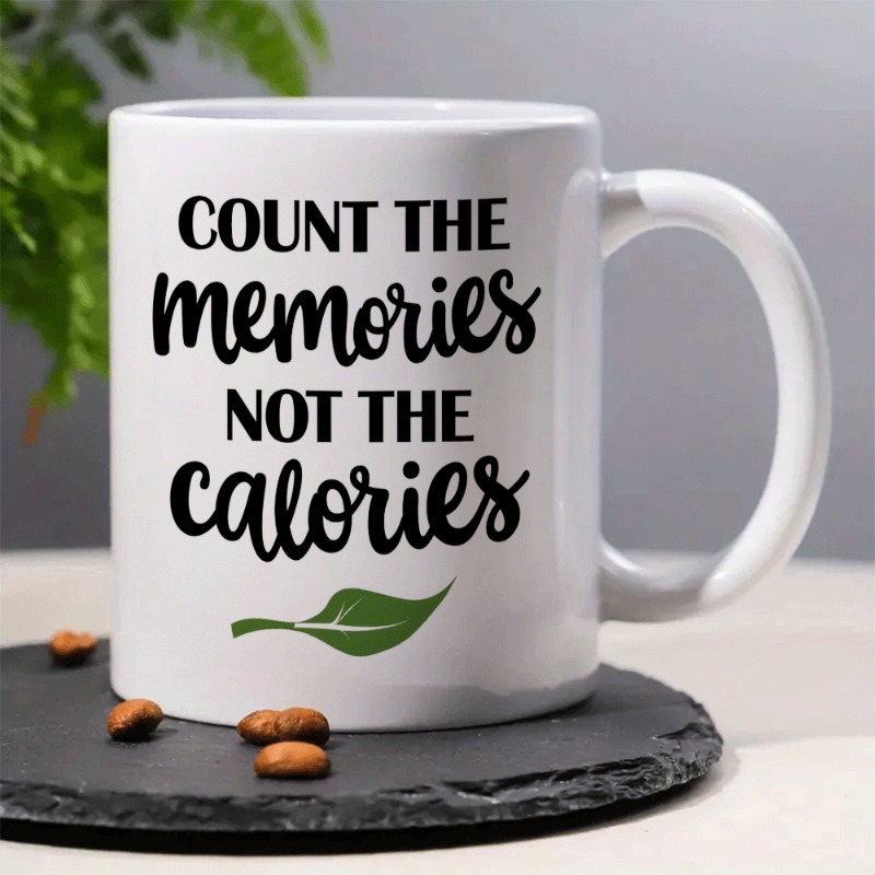 Coffee Tea For Weight Loss - 1 Large 11oz White Ceramic Coffee