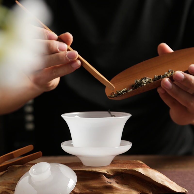 3pcs/set ceramic tea spoon lea - Coffee Tea Leaf 评论和价格