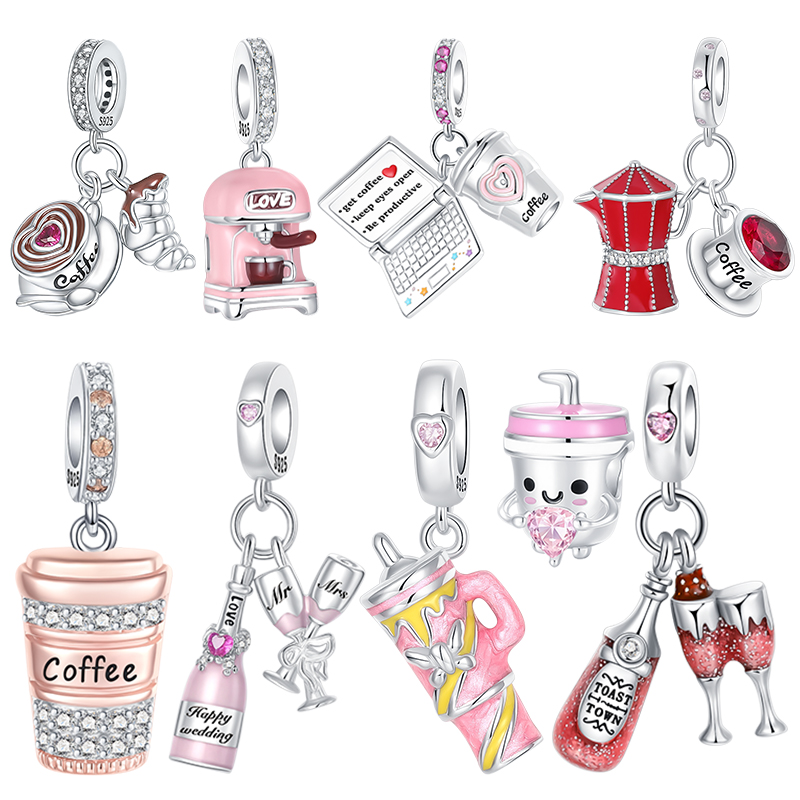 Coffee Lover Charms 925 Sterli - Coffee Tea Espresso Machines 评论和价格
