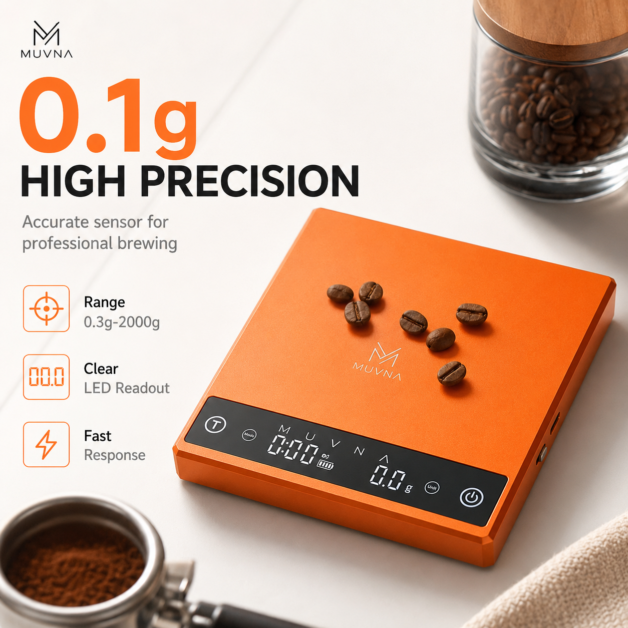 MUVNA Coffee Scale Espresso Sc - Coffee Bean Scale 评论和价格
