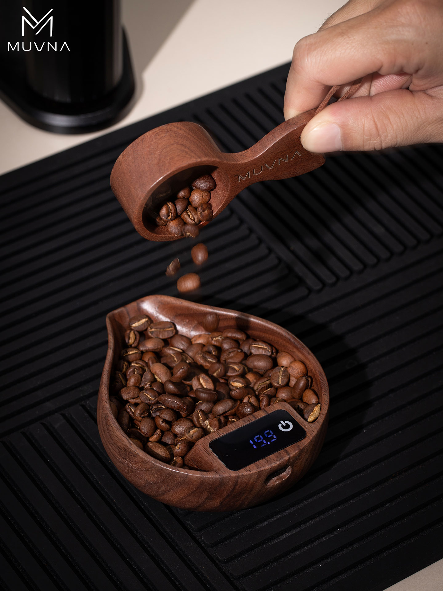 Muvna wooden Coffee Scale，Rech - Coffee Bean Scale 评论和价格
