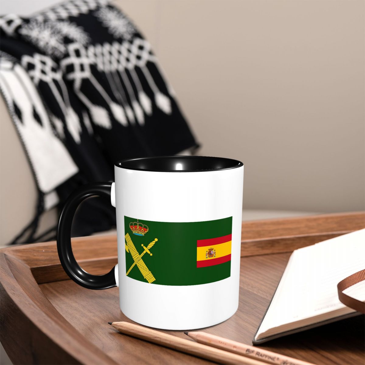 Spain Flag Plus Emblem Civil G - Coffee Plus Tea 评论和价格