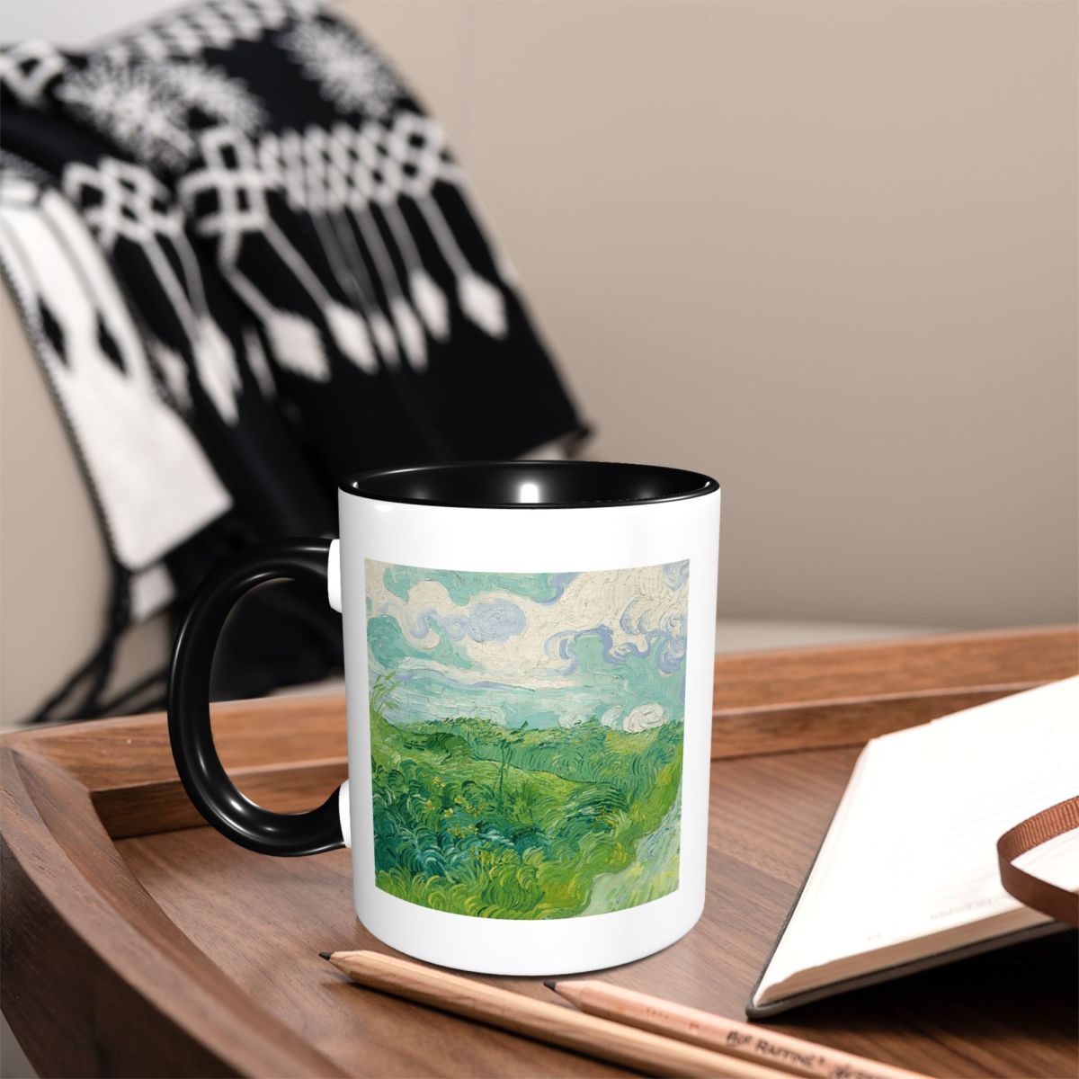 Green Wheat Fields, Auvers, Vi - Coffee Tea Van 评论和价格