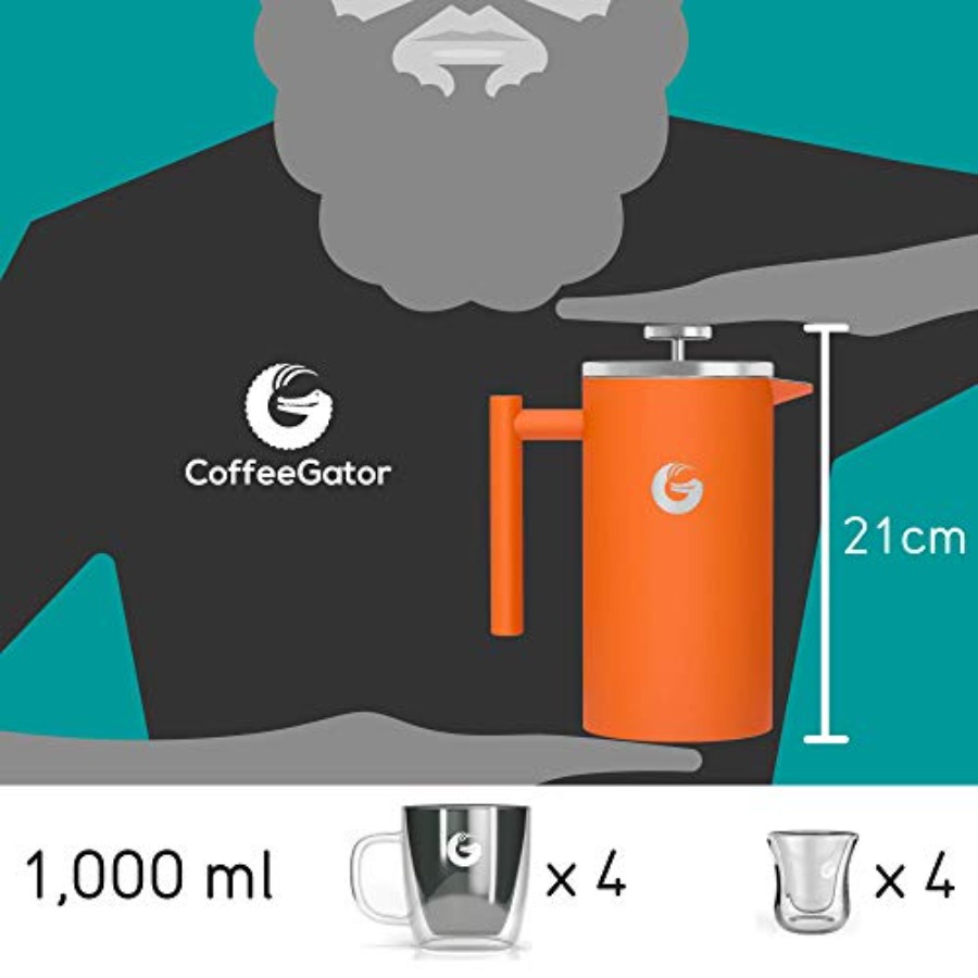 French Press Coffee Maker 34oz - Coffee Plus Tea 评论和价格