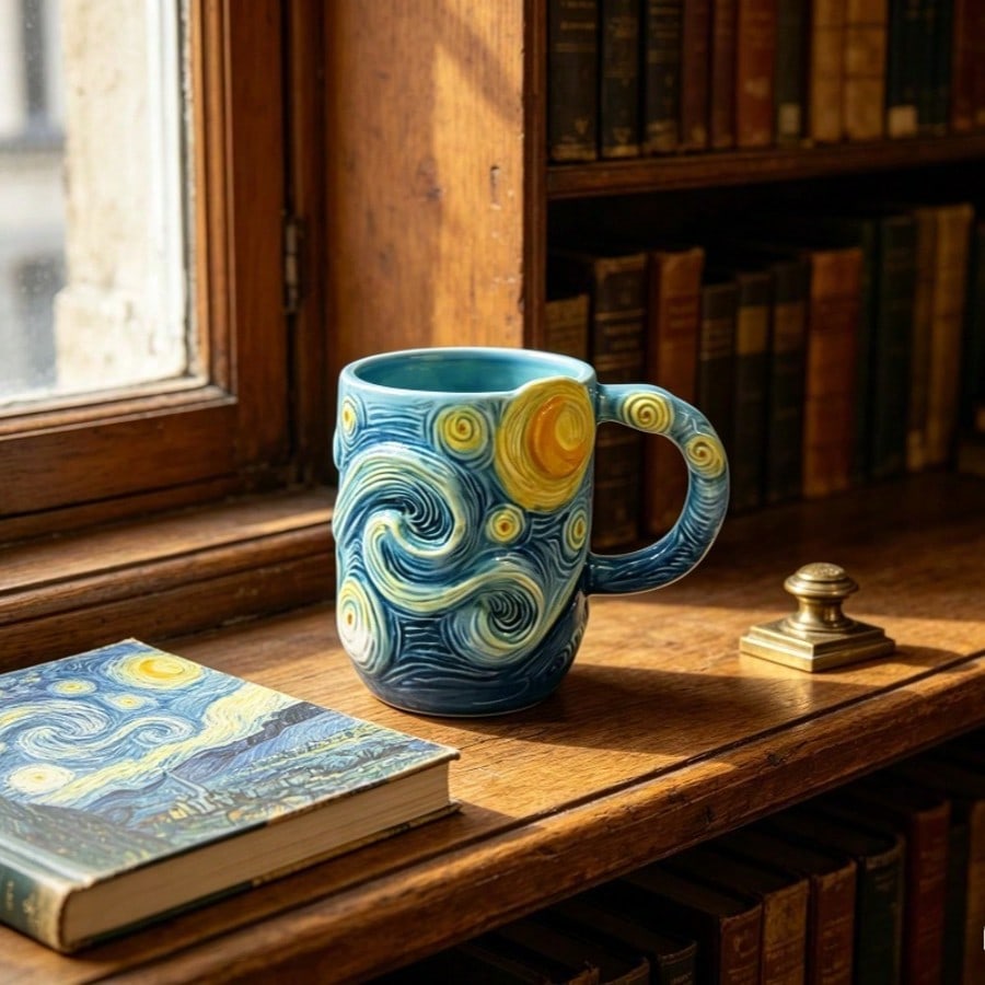 Starry Night 3D Coffee Mug,Art - Coffee Tea Van 评论和价格