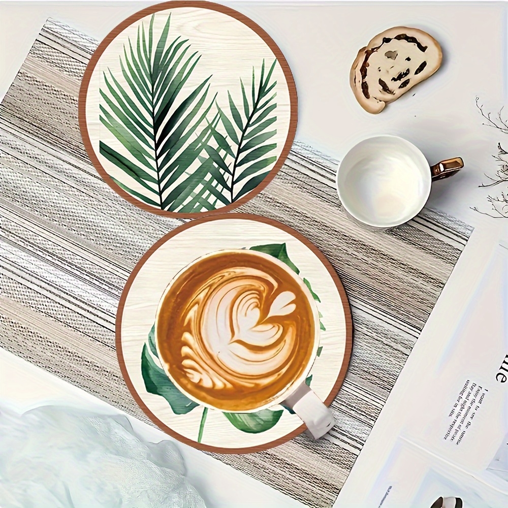 2D Flat 5pcs Tropical Plant gr - Coffee Tea Leaf 评论和价格