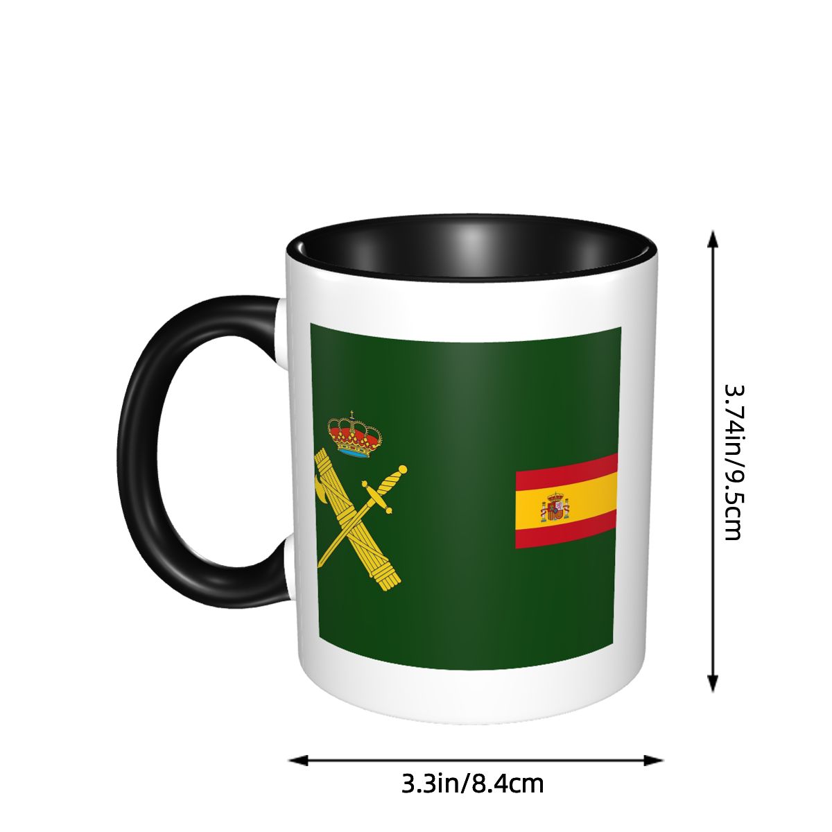 Spain Flag Plus Emblem Civil G - Coffee Plus Tea 评论和价格