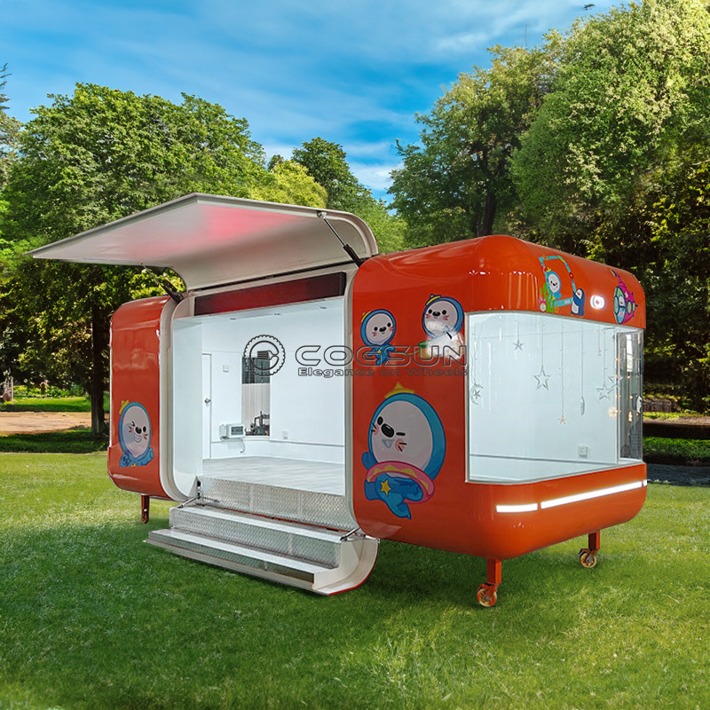 Street Mobile Food Trailer Piz - Coffee Tea Van 评论和价格