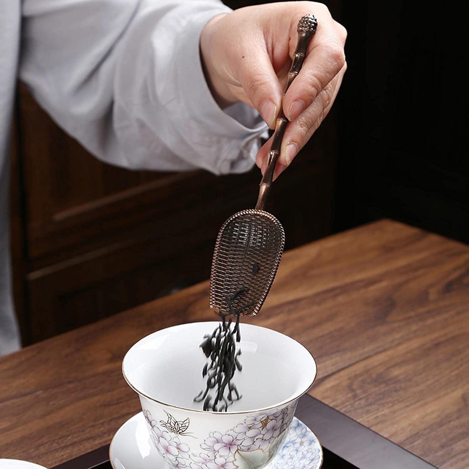 Metal Measuring Shovel Spoon V - Coffee Tea Leaf 评论和价格