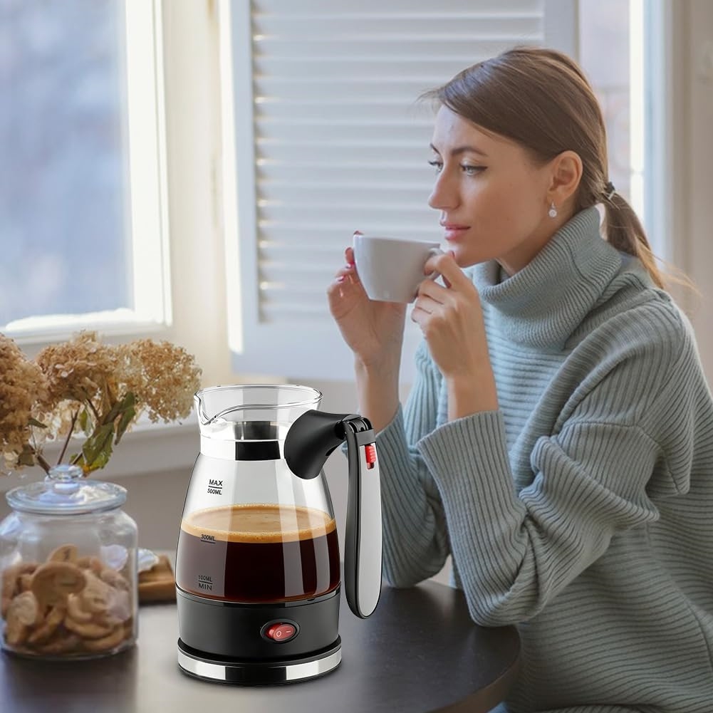 YCOC-Coffee Maker With Handle, - Coffee Tea Espresso Machines 评论和价格