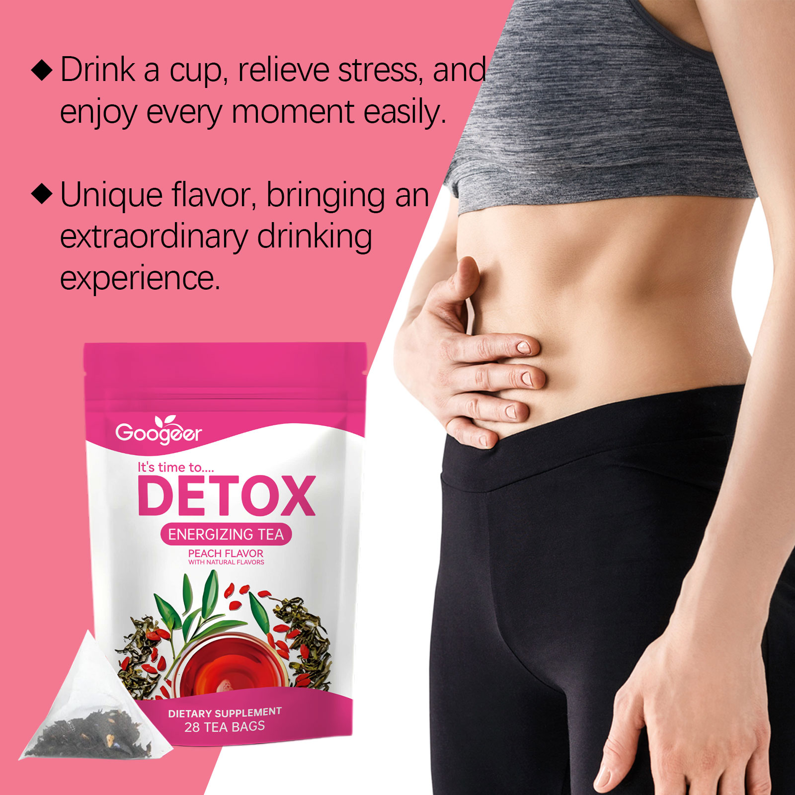 Googeer 28pcs Herbal Detox Tea - Coffee Tea For Weight Loss 评论和价格