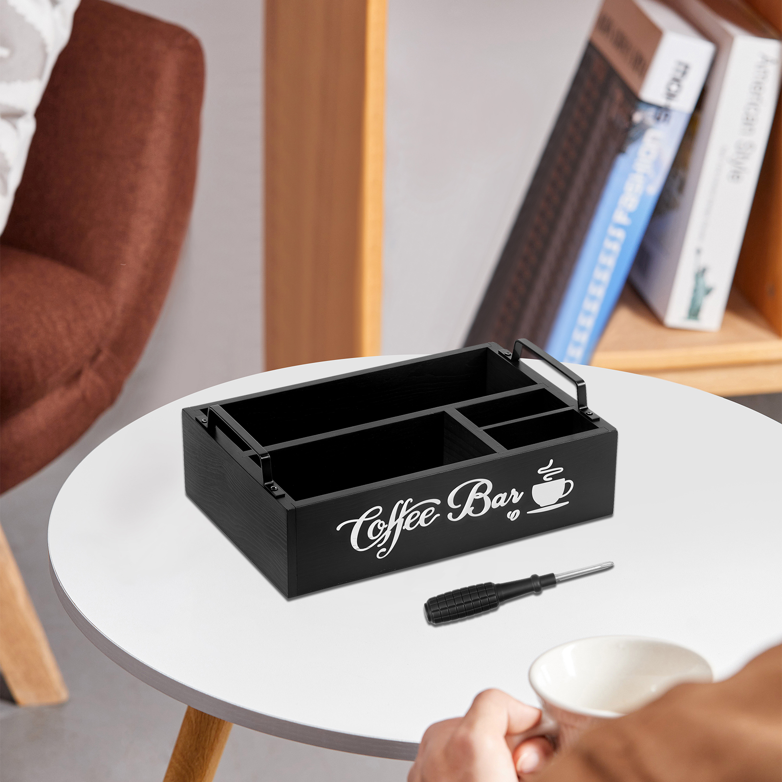 Wooden Coffee Rack Portable De - Coffee Tea And Bean 评论和价格