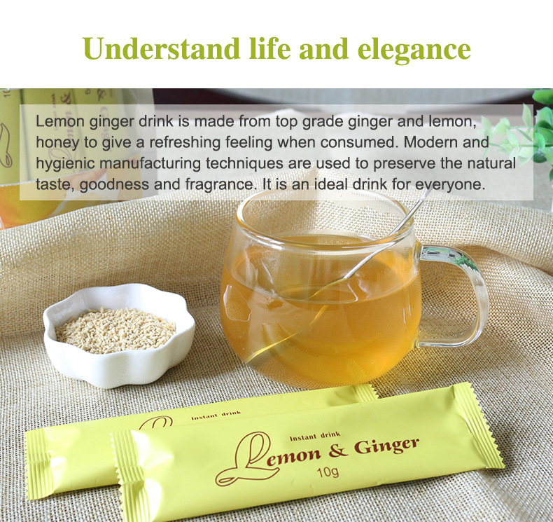 Natural Lemon Ginger Tea Pain  - Coffee Tea For Weight Loss 评论和价格